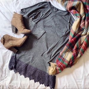 Threadlust / OASAP gray long sleeve dress